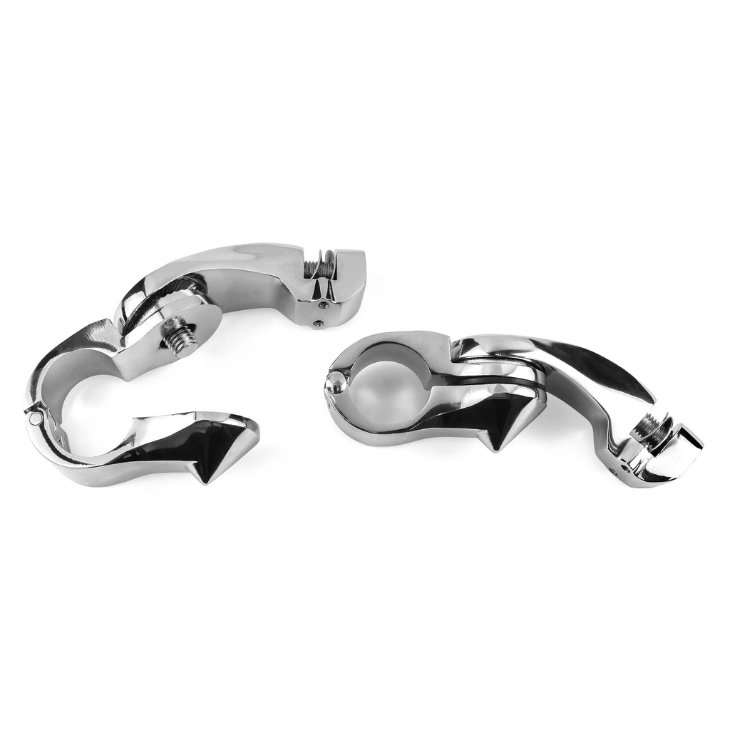 Chrome Angled Adjustable Highway Foot Peg Mounting Kit, 1 Pair U82183