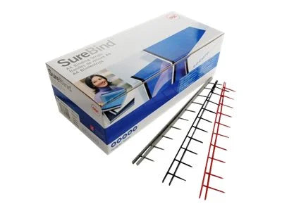 0.98 in 10 rings A4 250 sheets black 100 pcs binding strips L775389