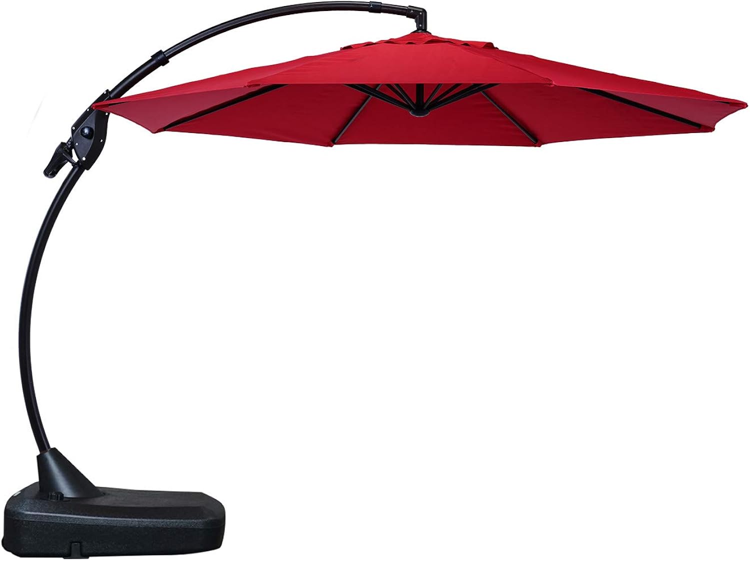 11 FT 12 FT Offset Cantilevered Aluminum Umbrella with Base U767