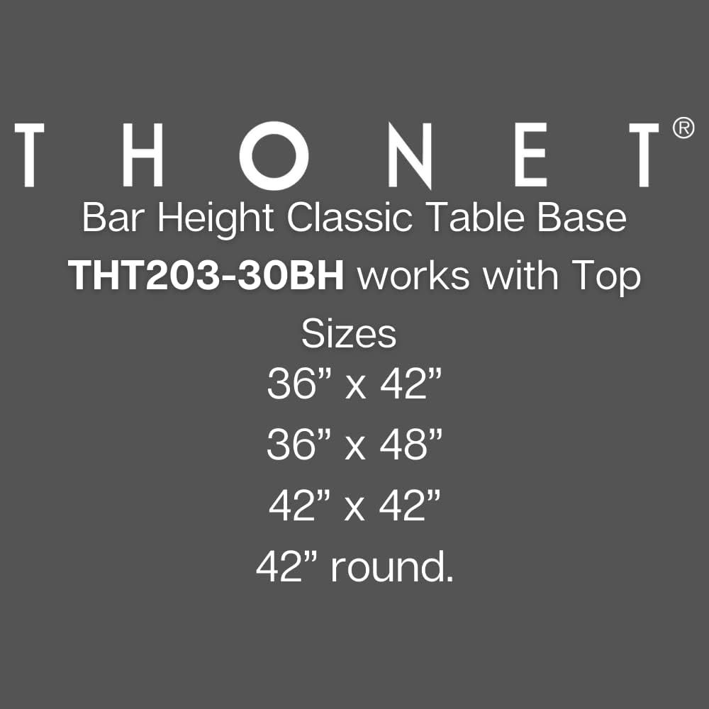 Metal Table Base 30W x30D x40.75H Cast Iron Bar Height Table Base K55390
