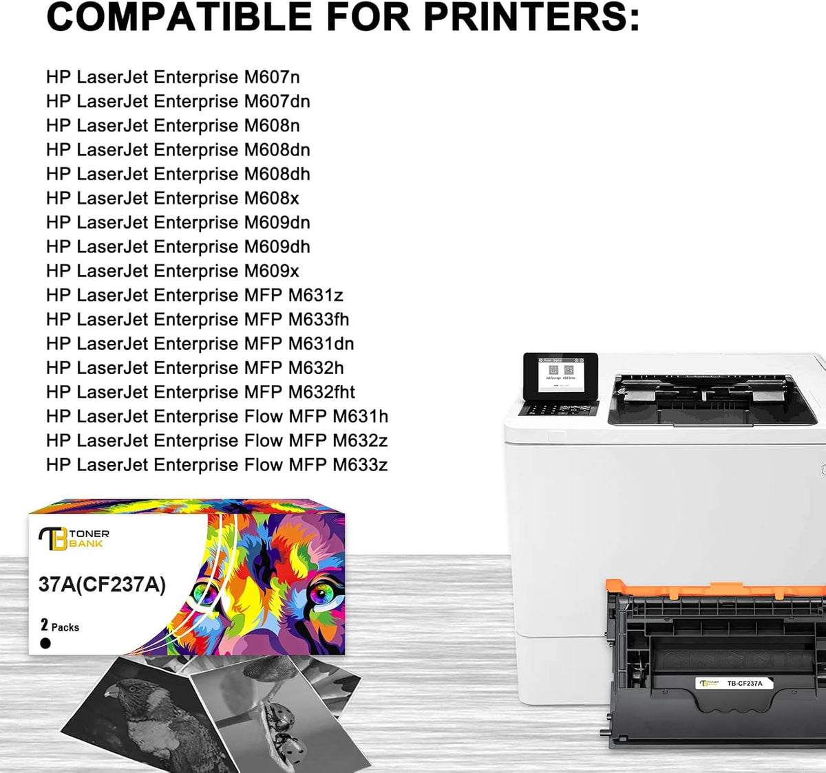 Black 2-Pack Compatible Toner Cartridge for HP Printer B63778