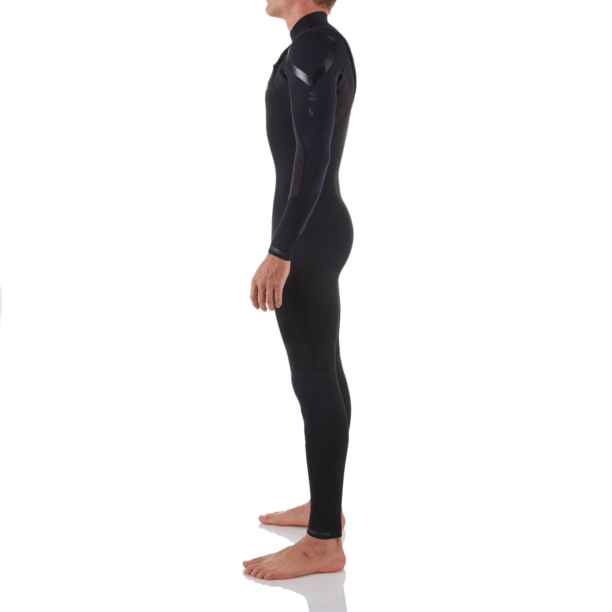4/3 mm Neoprene Surfing Wetsuit in Black K1230