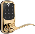 Electronic Keyless Lock, Bright Brass N926943