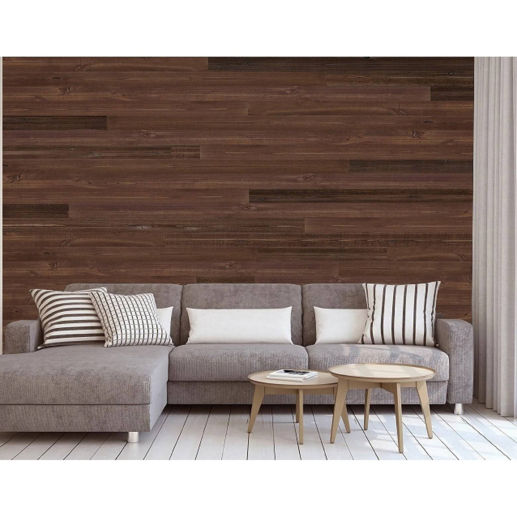 Reclaimed Peel & Stick Solid Wood Wall Paneling - 5 Box B50474