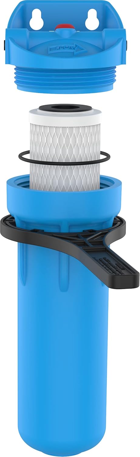 10 Premium Single-Stage Undersink Water Filtration System with Carbon Cartridge Y921181