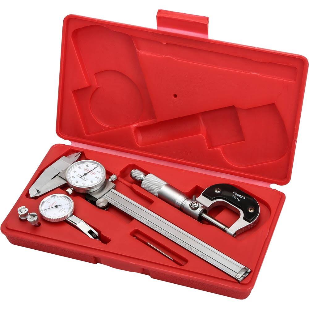 6 inch Dial Caliper Indicator Micrometer Set C33320