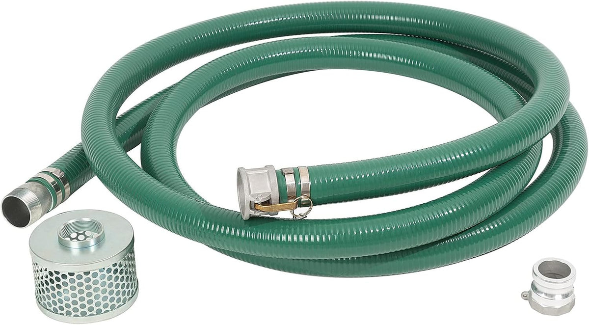 2 x 50' Blue PVC Backwash Hose & 2 x 20' Green PVC Suction Hose with Aluminum Camlock Fittings R5632