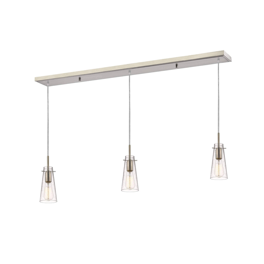 Brushed Nickel 3-Light Island/Billiard R589