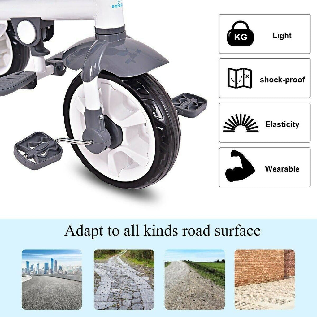Detachable Baby Stroller Tricycle with Round Canopy B21719