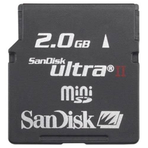 2 GB miniSD Flash Memory Card with SD Adapter B7620
