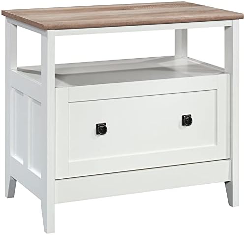 1 Drawer Wooden Lateral File Cabinet in Glacier White Q283168