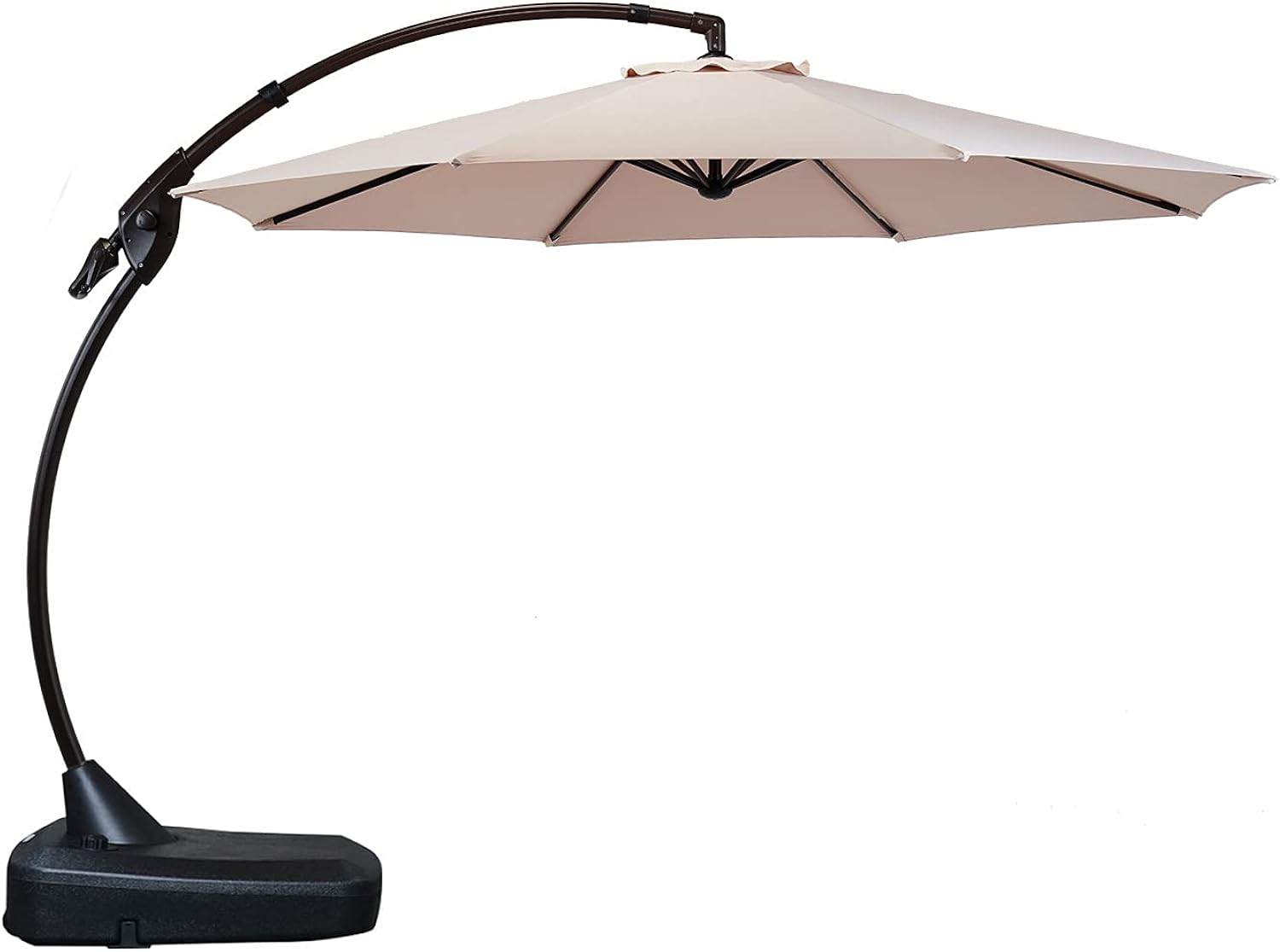 11 FT 12 FT Offset Cantilevered Aluminum Umbrella with Base U767