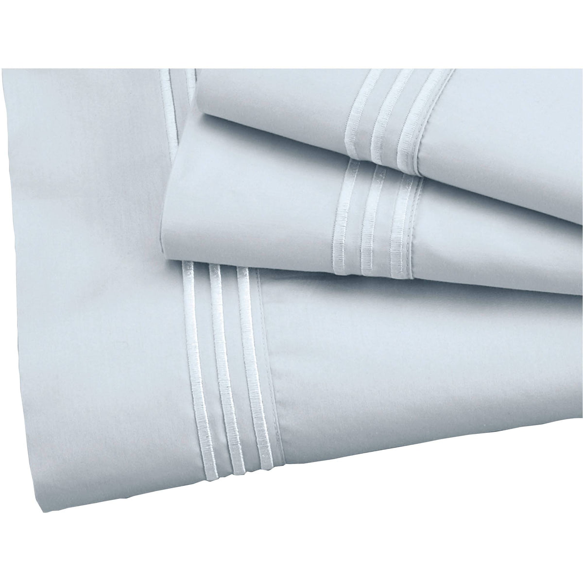 Queen Light Blue Supima Sheet Set A9323