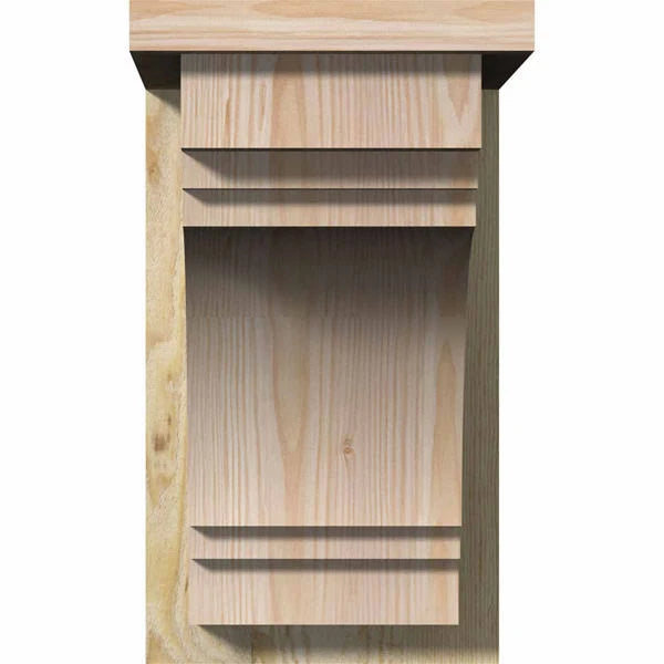 Douglas Fir Corbel with Backplate H729