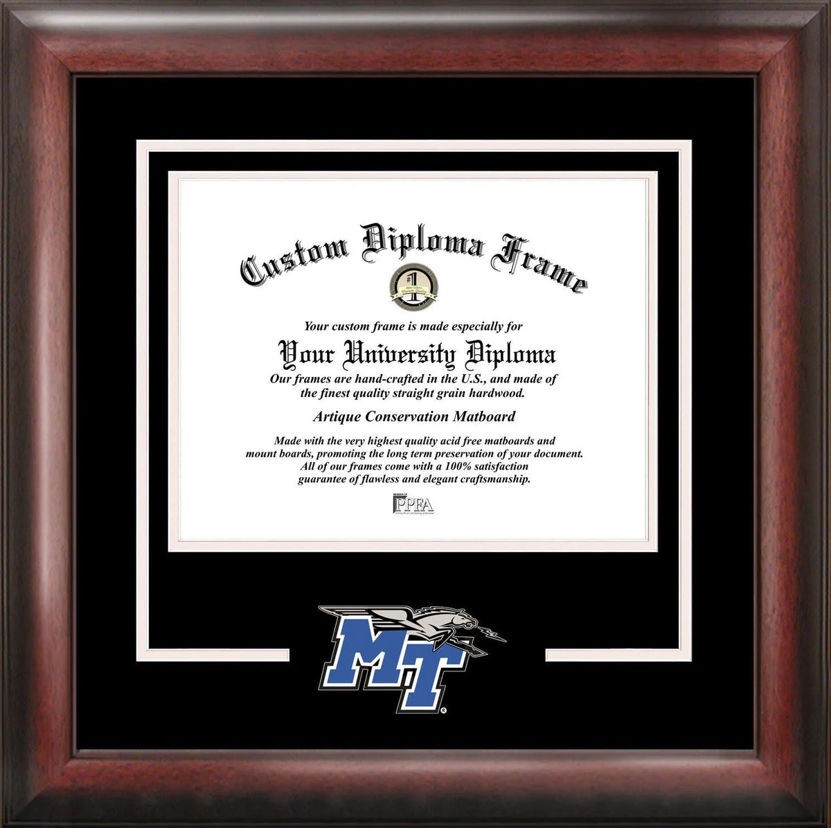 11 x 14 in. Satin Mahogany Diploma Frame E451815