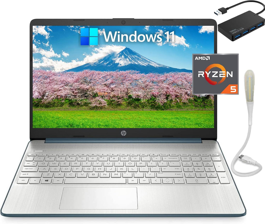 15.6" FHD Laptop, AMD Ryzen 5 6-Cores Processor, 16GB RAM, 512GB SSD, Silver B279643