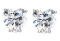 14k White Gold Diamond Stud Earrings X6410