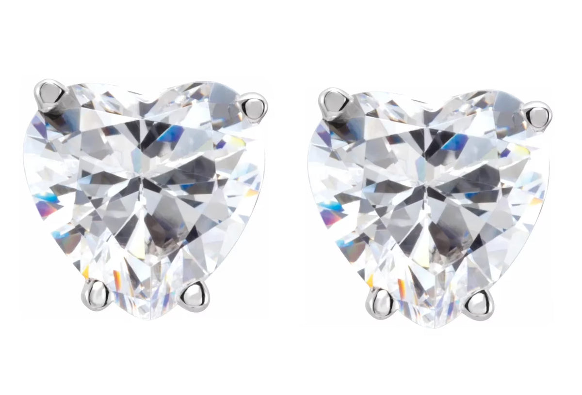 14k White Gold Diamond Stud Earrings X6410