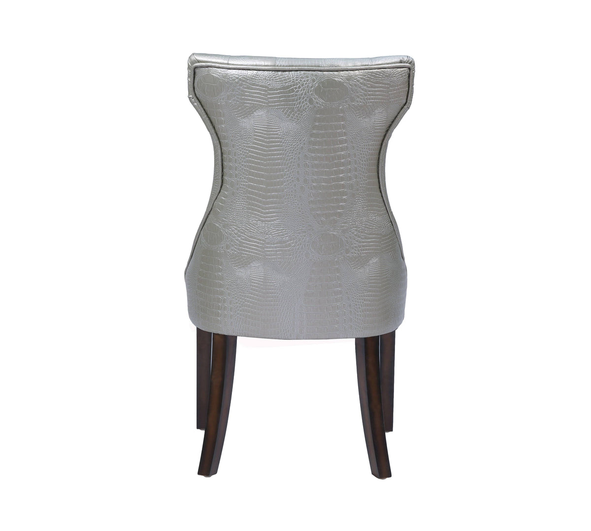 Silver Tufted Dining Side Chair Set of 2 N278247