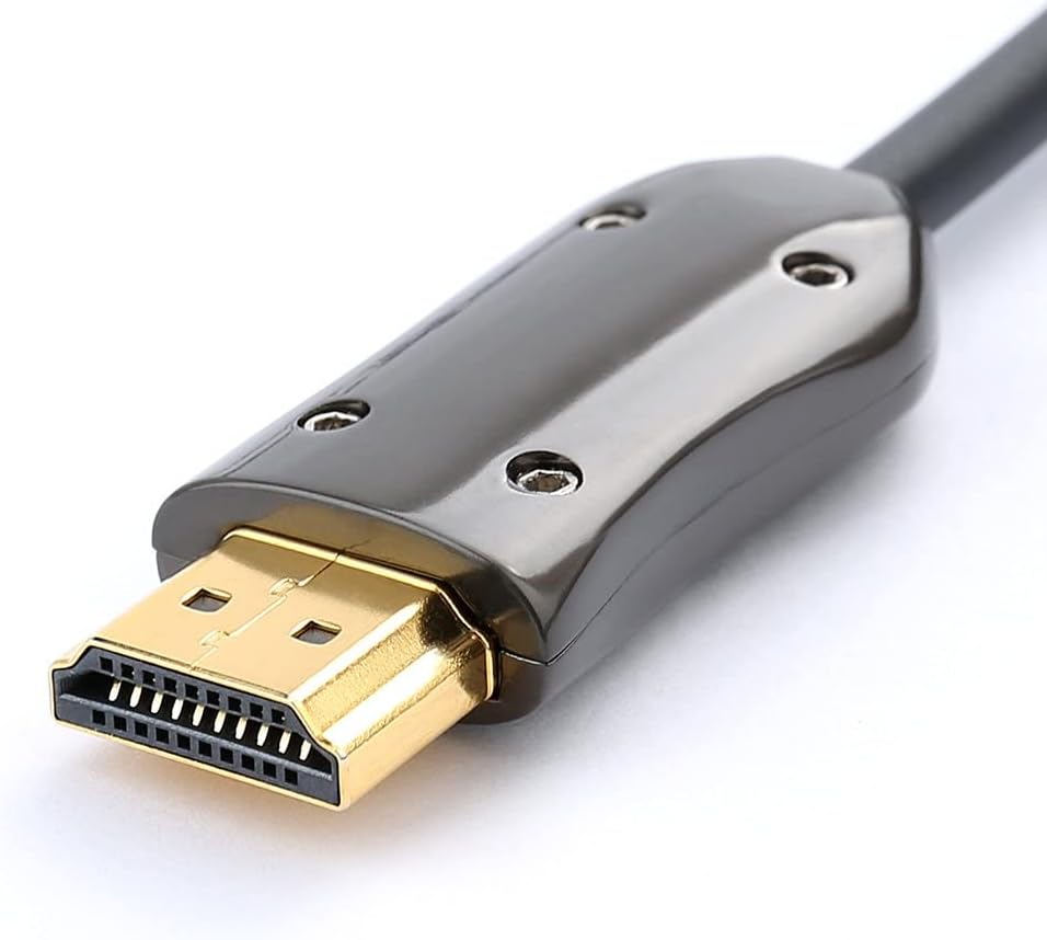 100m Slim Fiber Optic HDMI Cable 2.0 UHD 4K 60Hz 18Gbps Black P624
