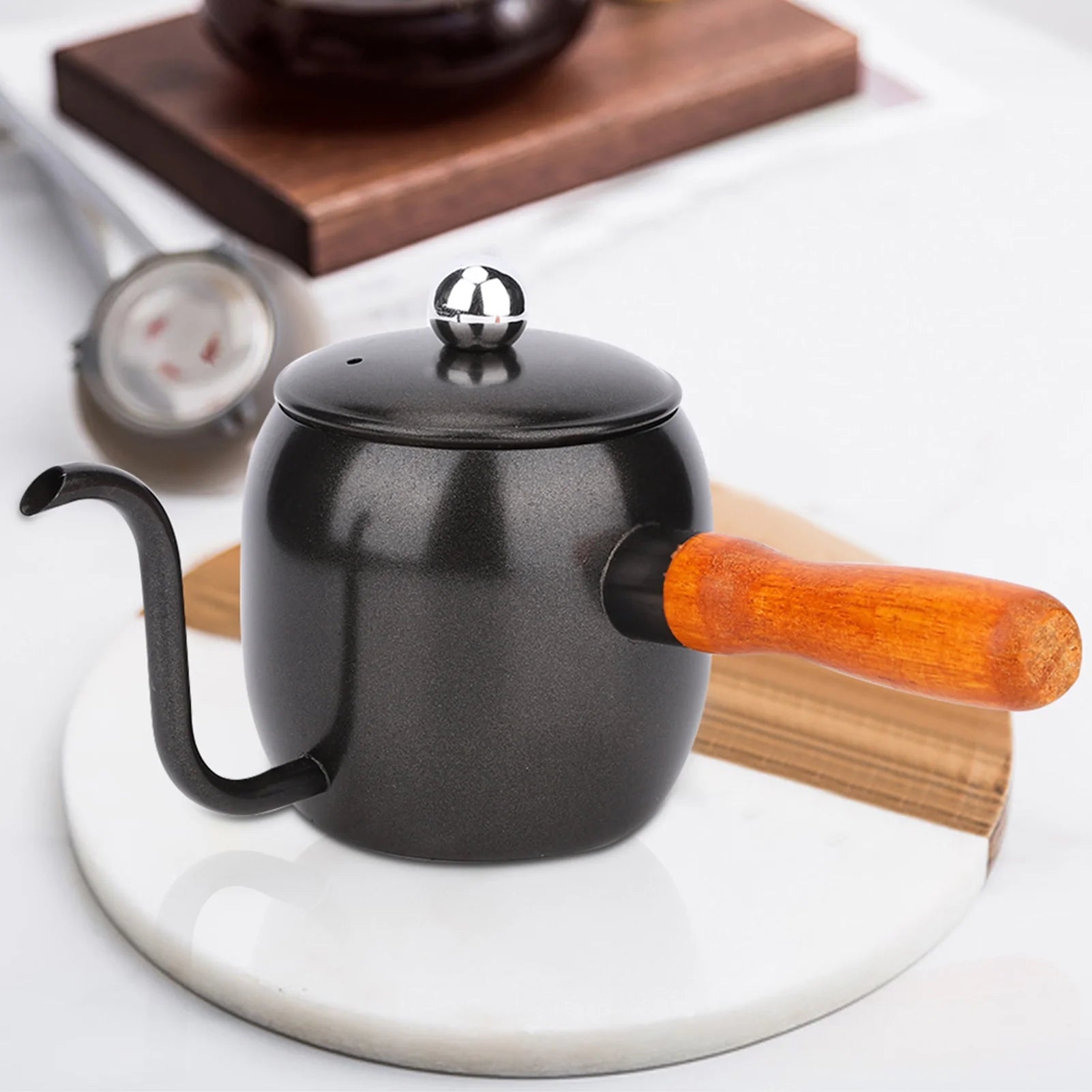 500ml Stainless Steel Coffee Drip Kettle with Long Spout P608751