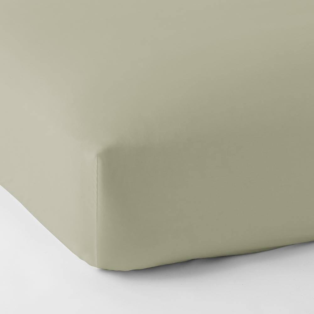 Green Supima Cotton Sateen Queen Fitted Sheet K40006