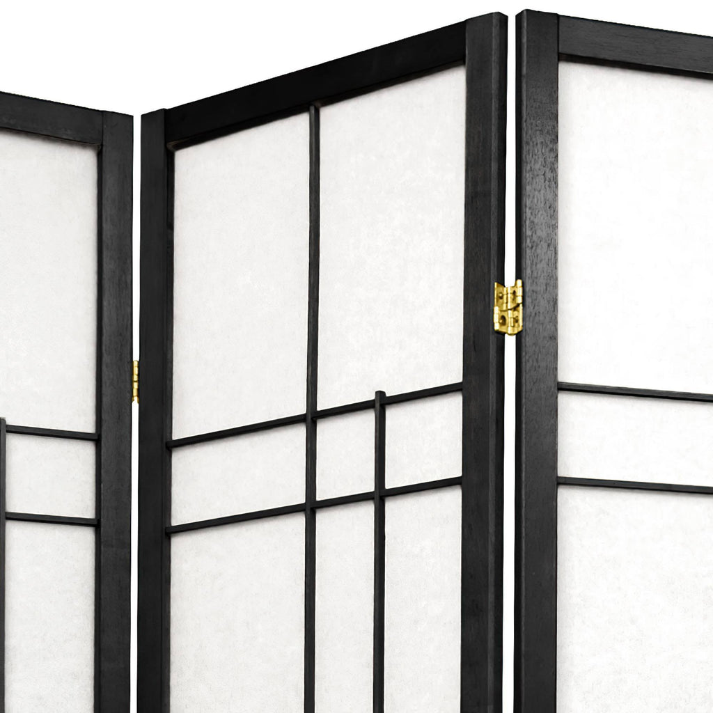 Black 3 Panel Shoji Screen V2524