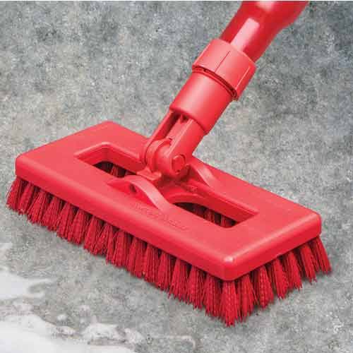 Swivel Scrub with Polyester Bristles 8 in. Green N730