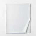 White Supima Cotton Sateen California King Flat Sheet C360945