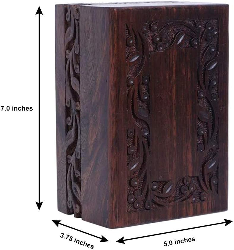 Wooden Urn Box, Medium, 7 X 5 X 3.75 inch, Pack of 2 D211259