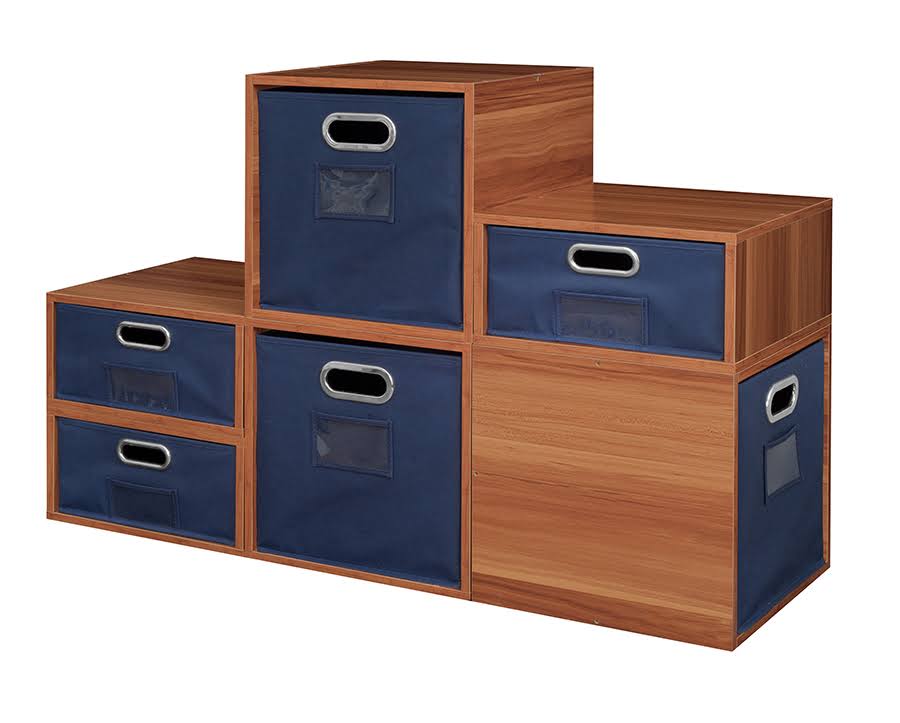 1 Half Cube/1 Full Cube Storage Set with Foldable Storage Bins V223994