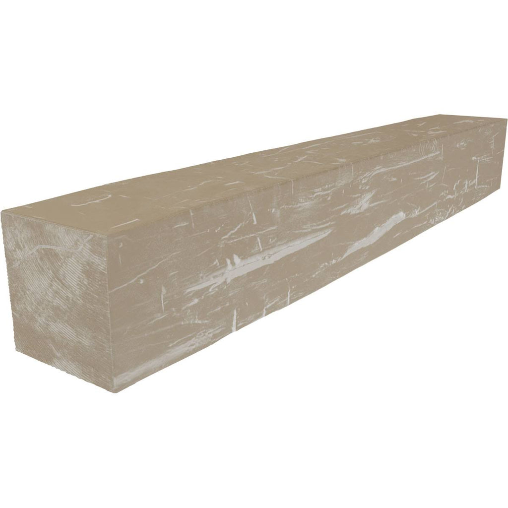 White Washed Faux Wood Fireplace Mantel N53831