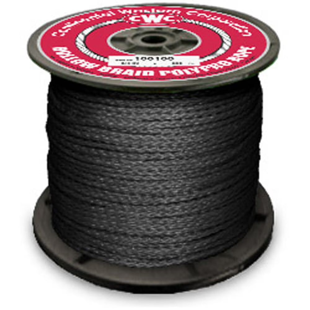Black Polypropylene Rope 1/4" x 3000 ft. J965