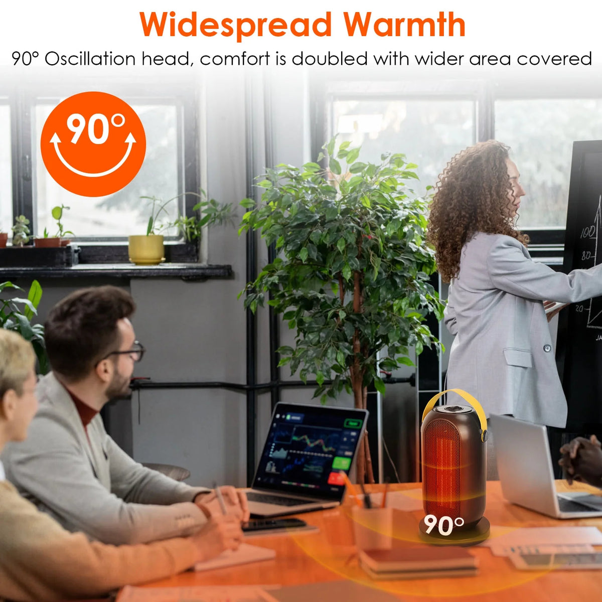 1200W PTC Ceramic Oscillating Space Heater I356