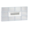 Frameless Vented Frosted Glass Block Window F66749