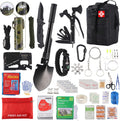 136 Pcs Emergency Survival Kit and First Aid Kit with Molle Pouch E8277