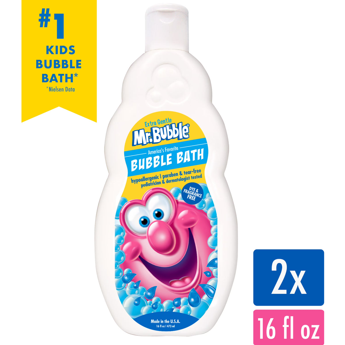 Fragrance Free Bubble Bath for Children, 16 fl oz, 2 Pack F7664