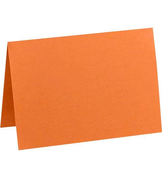 A6 Folded Card (4 5/8 x 6 1/4) - Mandarin (1000 Qty.) J919
