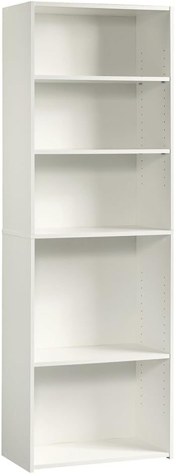 5-Shelf Bookcase, Soft White I359