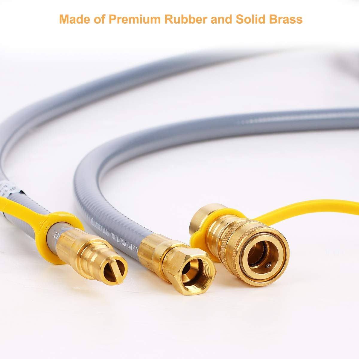 24 Ft 3/8 Inch Flexible Natural Gas Hose, Pack of 2 O77948