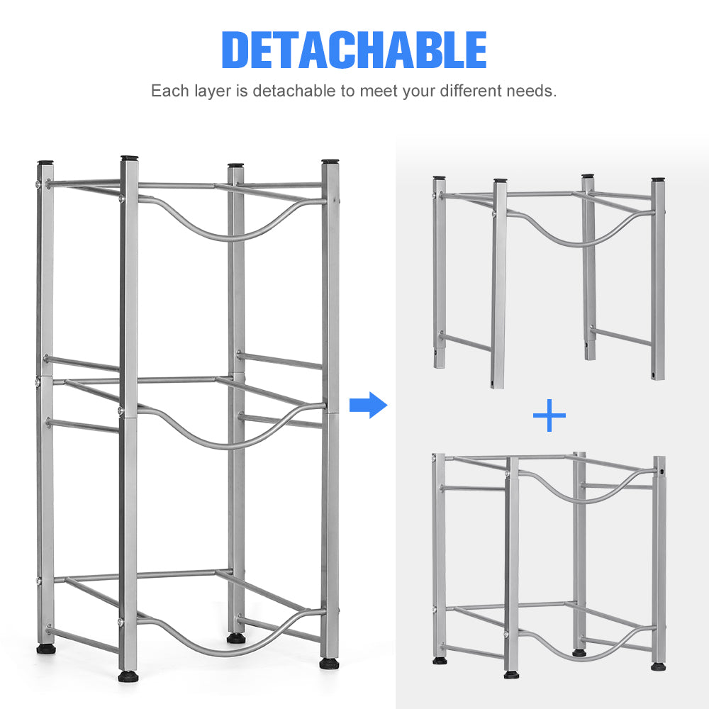 3-Tier Water Bottle Holder Storage Rack A344