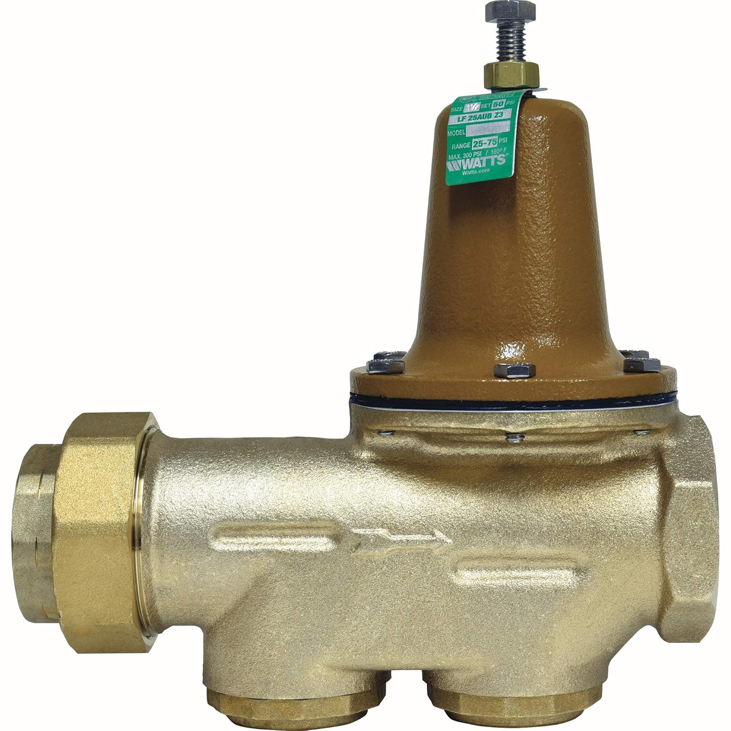 Water Pressure Reducing Valve Union x NPT Female, 1 1/2 Inch, SS Seat D25811