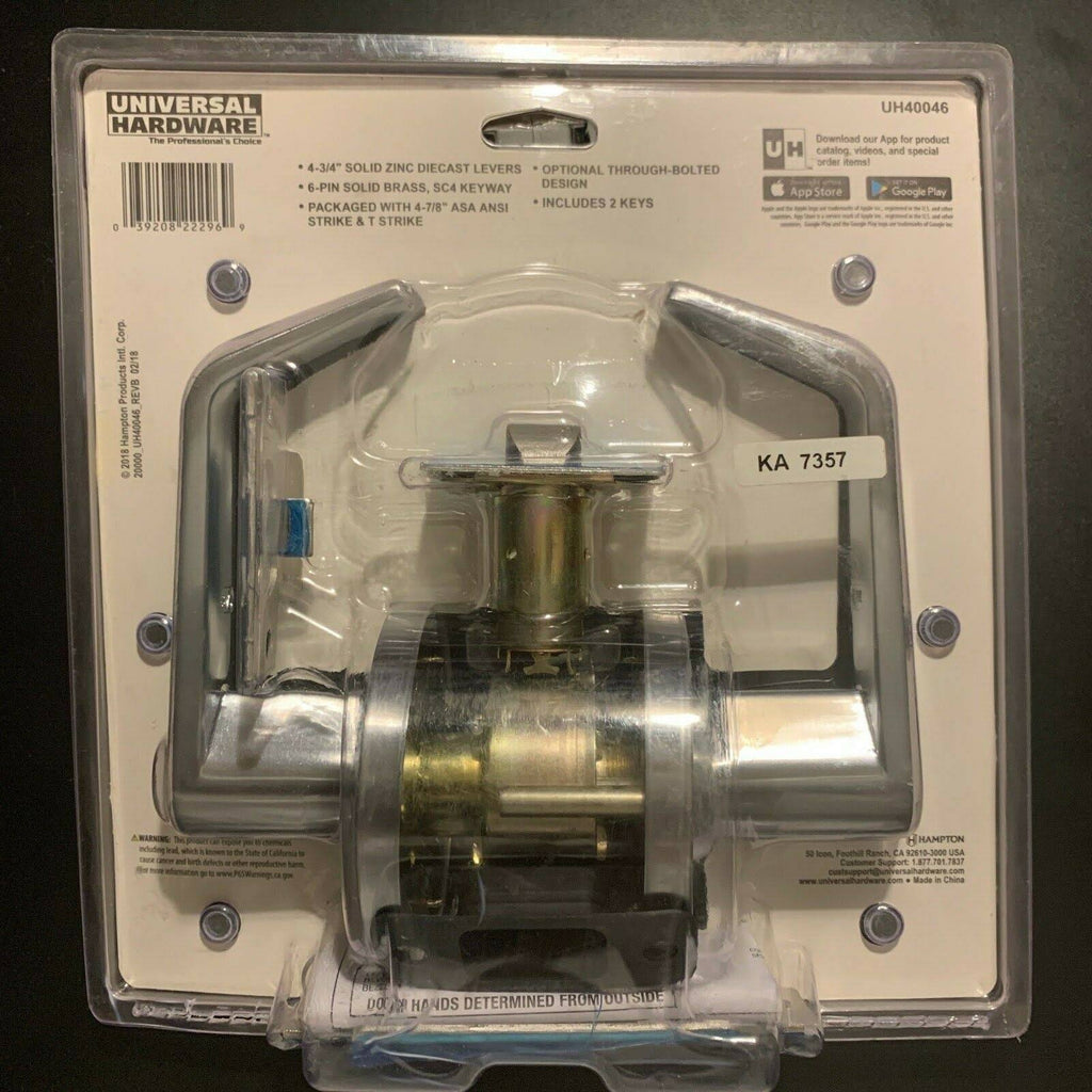 Satin Chrome Heavy Duty Storeroom Door Lever U61168