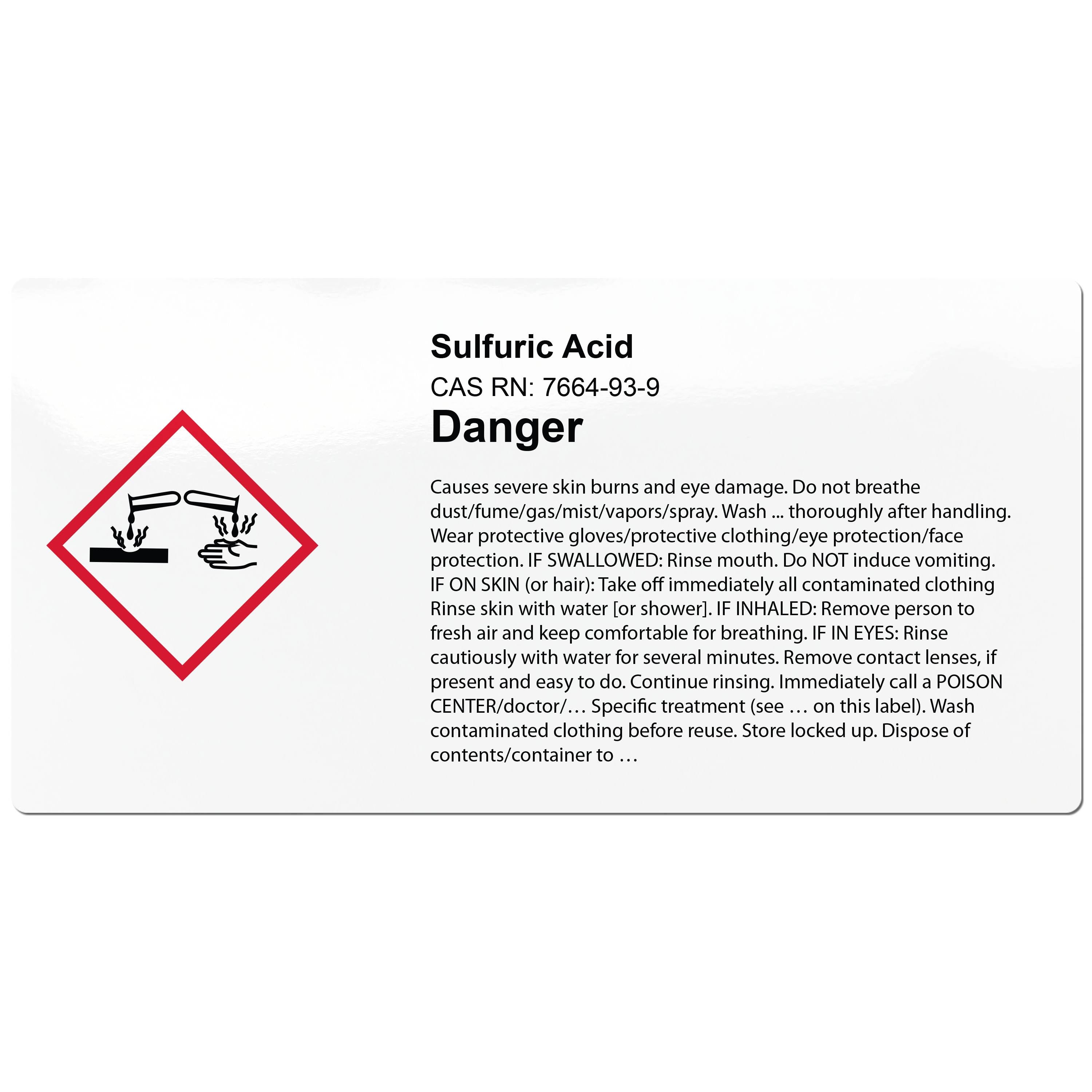 GHS Chemical Labels 4-Inch x 2-Inch A35608