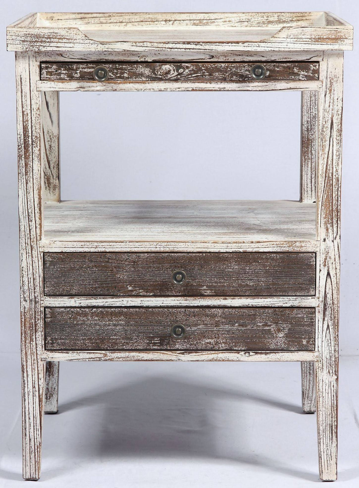Weathered Rectangle Accent Table W155
