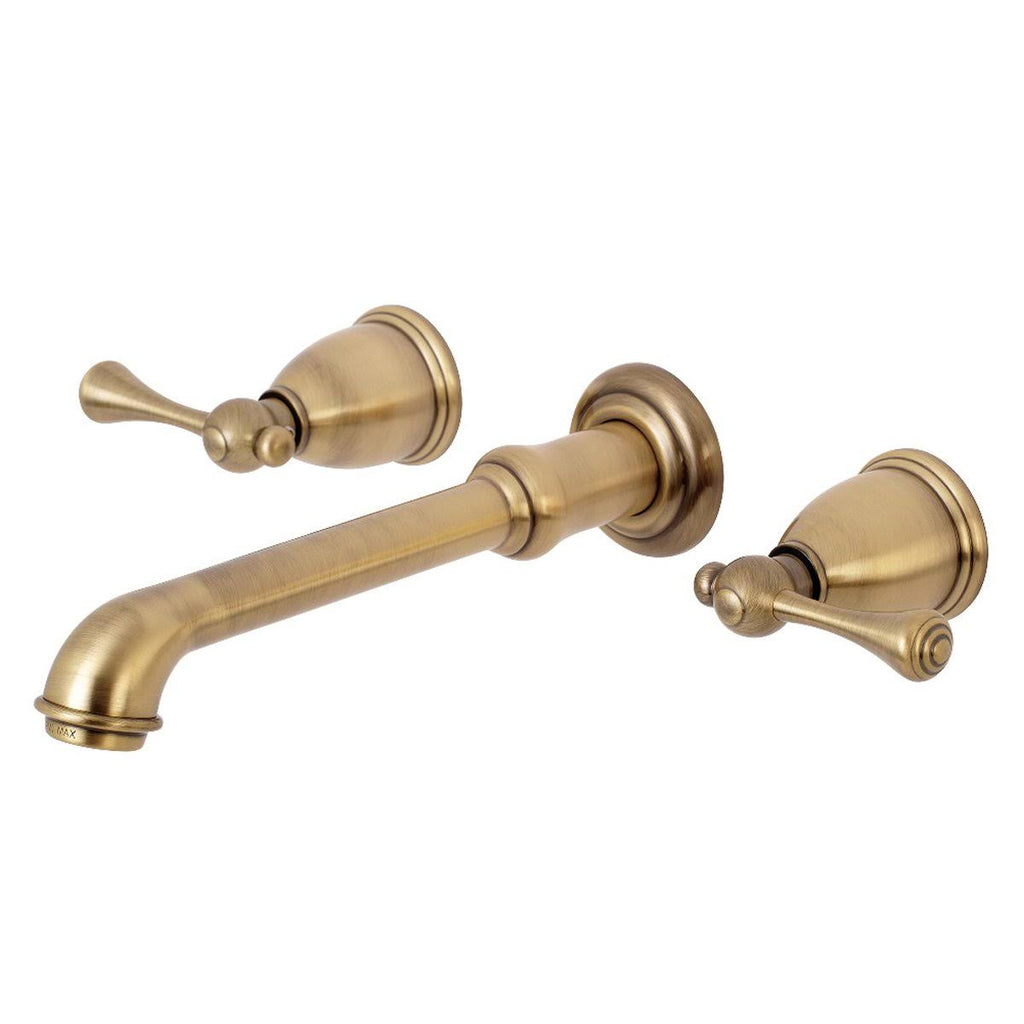 Two-Handle Wall Mount Bathroom Faucet, Oil Rubbed Bronze R376