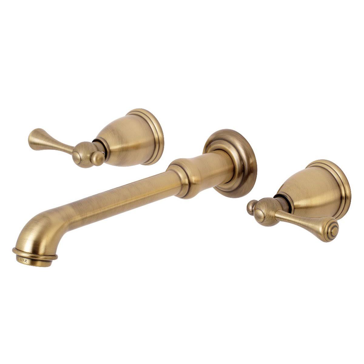 Two-Handle Wall Mount Bathroom Faucet, Oil Rubbed Bronze R376