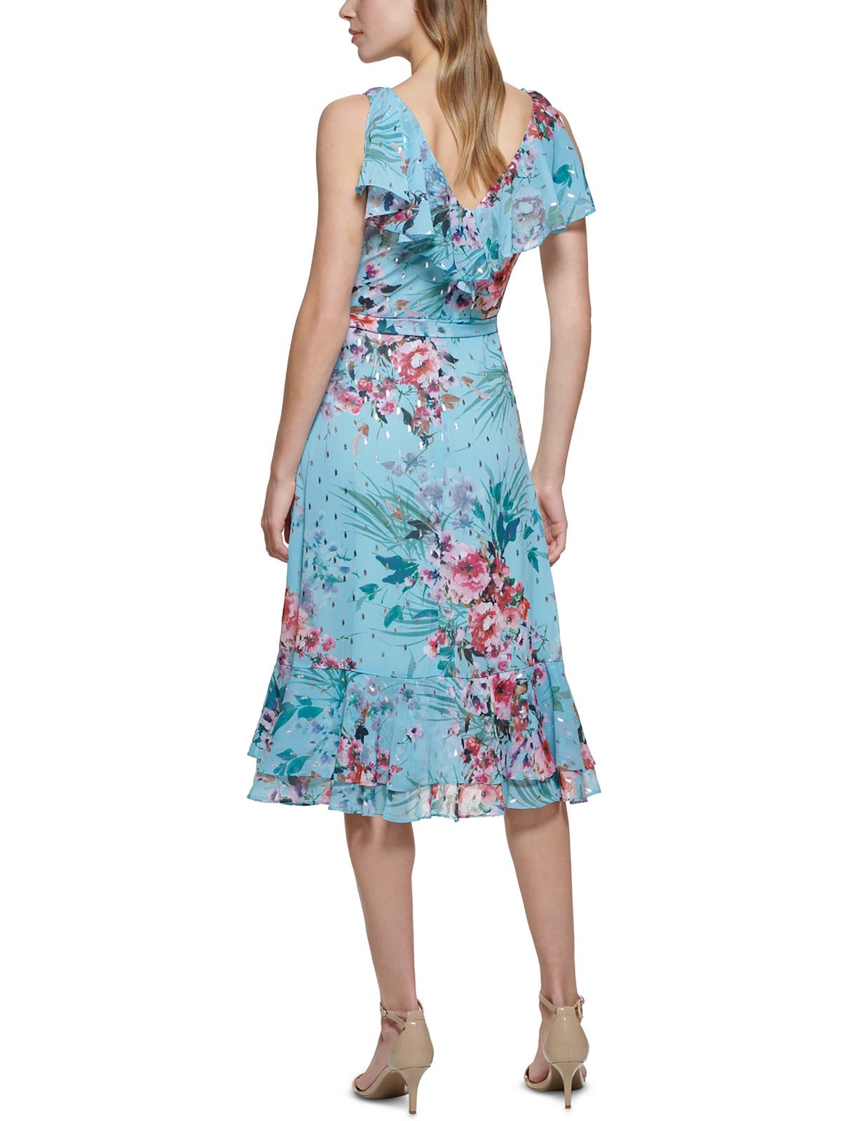 Floral Calf Midi Dress Z899