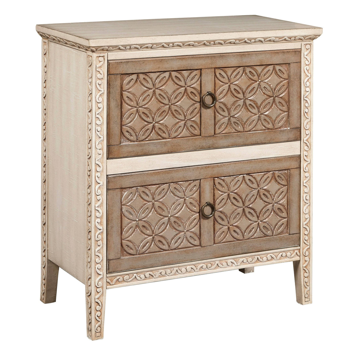 Carved Front Accent Chest I698489