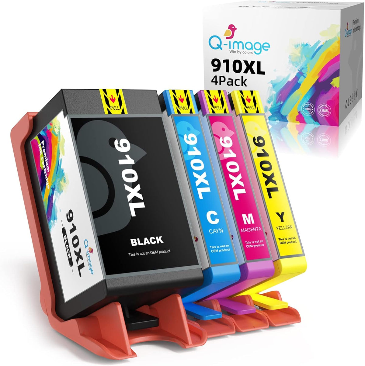 Remanufactured Ink Cartridge Combo Pack 4 Pack Black Cyan Magenta Yellow H366